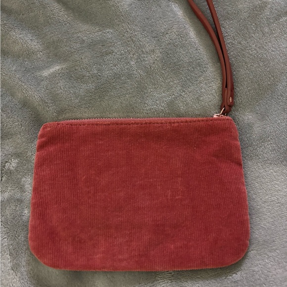 Llama Embroidered Red Wristlet - Picture 2 of 4